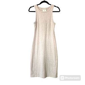 Mohnton hersey fit bodycon oatmeal dress size M